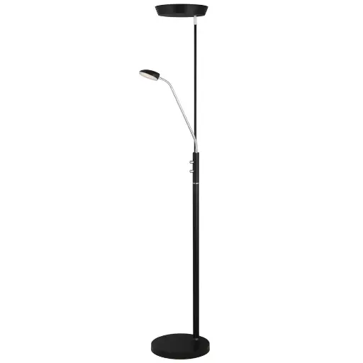 [HALO-716067] HALO DESIGN 716067 | VEGAS FLOOR LAMP COMBI LED 5/20W BLACK 3000K 20W DIMMABLE IP20