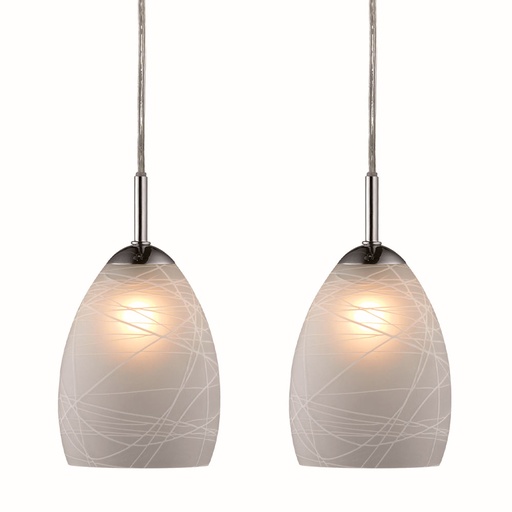 [HALO-730438] HALO DESIGN 730438 | WINNER PENDANT SET 2L MAT-DECO-GLASSS IP20