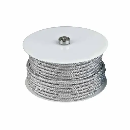 [HALO-189414] HALO DESIGN 189414 | CABLE-ROLL TEXTILE SILVER 25M N.A.