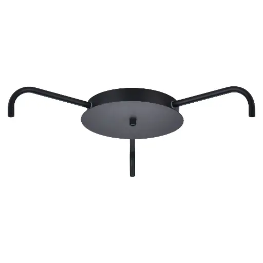 [HALO-714063] HALO DESIGN 714063 | CANOPY FOR 4 LAMPS BLACK IP20