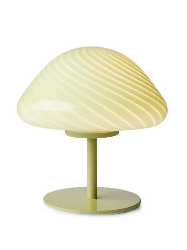 [HALO-747085] HALO DESIGN 747085 | MINI MUSH TABLE LAMP, GLASS HEAD, METAL BASE OLIVE IP20