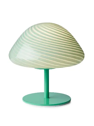 [HALO-747078] HALO DESIGN 747078 | MINI MUSH TABLE LAMP, GLASS HEAD, METAL BASE TURQUOISE IP20