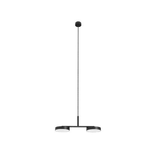 [ROB-05771] ROBIN LAMPS 05771 | RAFAELA PENDANT DUO - MAT BLACK AND MAT POLISHED BRASS