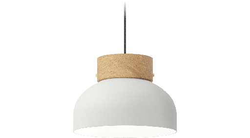 [ROB-01476] ROBIN LAMPS 01476 | REIKO PENDANT FLAT - MAT WHITE