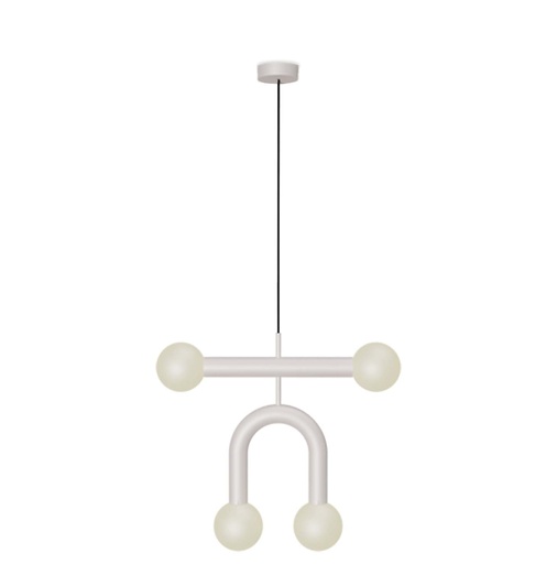 [ROB-06747] ROBIN 06747 | RIGOBERTA PENDANT DUO SUPER CURVED - MATTE WHITE