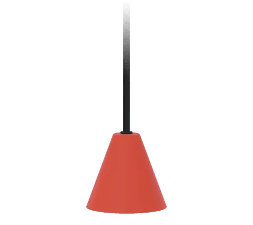 [ROB-00554] ROBIN LAMPS 00554 | RIMINI PENDANT - MAT TERRACOTTA RED