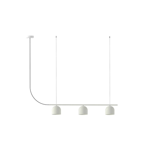 [ROB-02848] ROBIN 02848 | RIO PENDANT CHANDELIER LINEAR 3 - MATTE WHITE