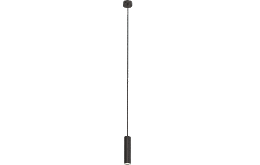 [ROB-02541] ROBIN 02541 | ROSE PENDANT 16 - MATTE BLACK