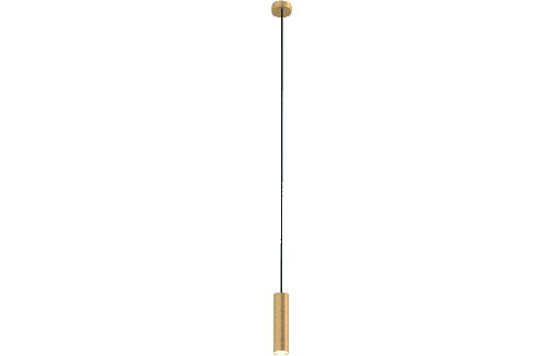 [ROB-02565] ROBIN 02565 | ROSE PENDANT 16 - MATTE POLISHED BRASS