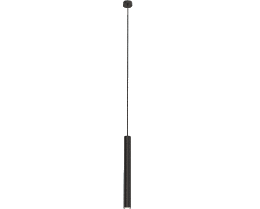[ROB-02602] ROBIN 02602 | ROSE PENDANT 40 - MATTE BLACK