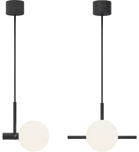 [ROB-00523] ROBIN 00523 | ROXANNE PENDANT EAST - MATTE BLACK