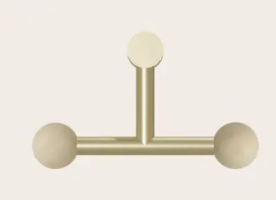 [ROB-07027] ROBIN 07027 | RIGOBERTA WALL DIRECT TRIO - GOLD AND ALABASTER SPHERE