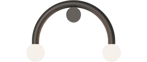 [ROB-00561] ROBIN 00561 | RIGOBERTA WALL DIRECT CURVED - MATTE BLACK