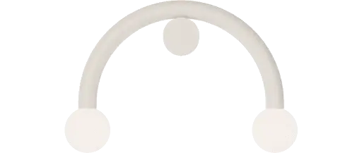 [ROB-00387] ROBIN 00387 | RIGOBERTA WALL DIRECT CURVED - MATTE WHITE