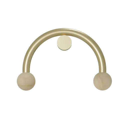 [ROB-07058] ROBIN 07058 | RIGOBERTA WALL DIRECT CURVED - GOLD AND ALABASTER SPHERE