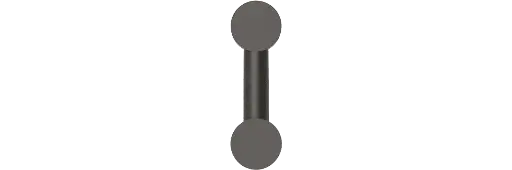 [ROB-00318] ROBIN 00318 | RIGOBERTA WALL INDIRECT MONO - MATTE BLACK