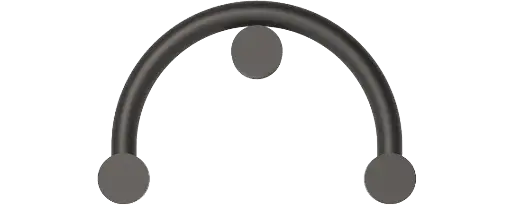 [ROB-00219] ROBIN 00219 | RIGOBERTA WALL INDIRECT CURVED - MATTE BLACK