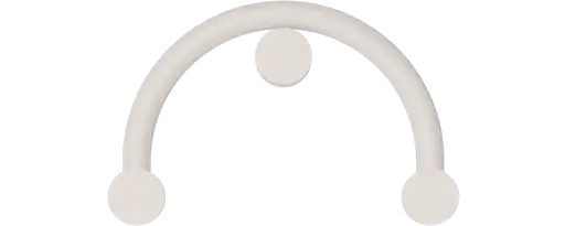 [ROB-00295] ROBIN 00295 | RIGOBERTA WALL INDIRECT CURVED - MATTE WHITE
