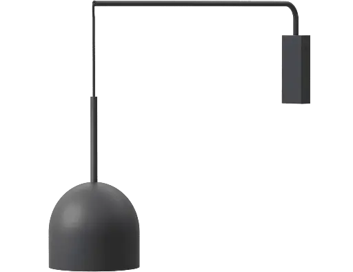 [ROB-00875] ROBIN 00875 | RIO WALL SINGLE ARM - MATTE BLACK