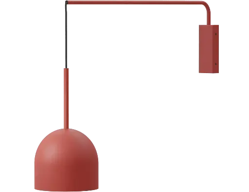 [ROB-00899] ROBIN 00899 | RIO WALL SINGLE ARM - MATTE TERRACOTTA RED