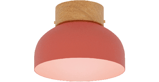 [ROB-01520] ROBIN LAMPS 01520 | REIKO CEILING - MAT TERRACOTTA RED