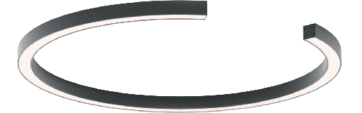 [ROB-01391] ROBIN LAMPS 01391 | ROBERTA CEILING 80 - MAT BLACK