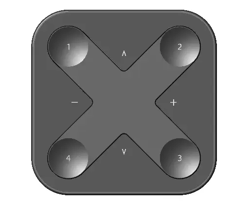 [CAS-X-PRESS-LR-B] CASAMBI X-PRESS-LR-B | XPRESS WALL SWITCH 4-CHANNEL WITH BATTERY / BLACK