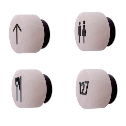 [ROB-07331] ROBIN 07331 | ROCK WALL SIGNAGE SYMBOL - MATTE BLACK