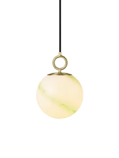[HALO-745562] HALO DESIGN 745562 | STOCKHOLM - PENDANT LAMP Ø18 - MARBLE GREEN IP20