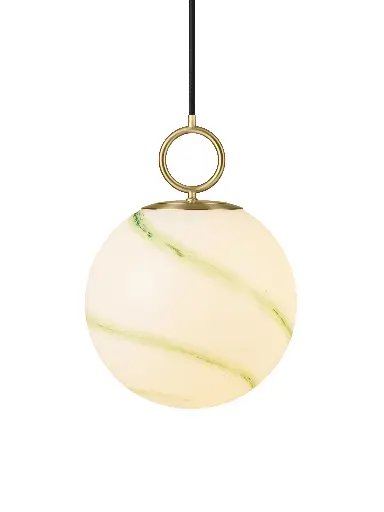 [HALO-745616] HALO DESIGN 745616 | STOCKHOLM - PENDANT LAMP Ø24 - MARBLE GREEN IP20