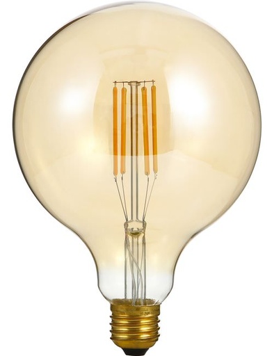 [SPL-LX023825655] SPL LIGHTING LX023825655 | LED E27 FILAMENT GLOBE G125X180MM 230V 570LM 7W 2200K 922 360° AC GOLD DIMMBALE