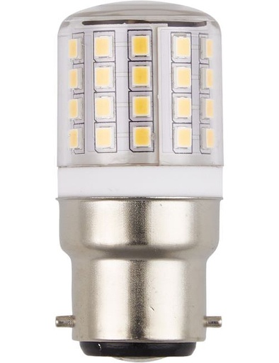 [SPL-L229340030] SPL LIGHTING L229340030 | LED BA22D TUBE T27X60MM 100-240V 400LM 3W 3000K 830 360° AC/DC CLEAR NON-DIMMABLE