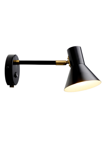 [HALO-747450] HALO DESIGN 747450 | STYLE WALL E27 BLACK/ ANTIQUE 25W DIMMABLE IP20