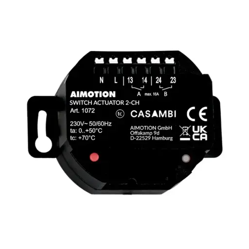 [AIM-1072] AIMOTION 1072 | SWITCH ACTUATOR 2-CH, 2X16A